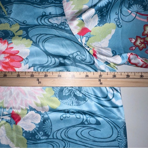 N by Natori Sakura Satin Pajama Set Sz 2X Mandarin Collar Excellent Condition - Picture 9 of 16